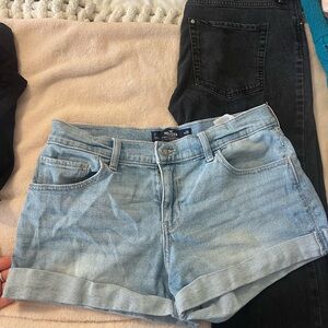 Hollister Light Blue Jean Shorts